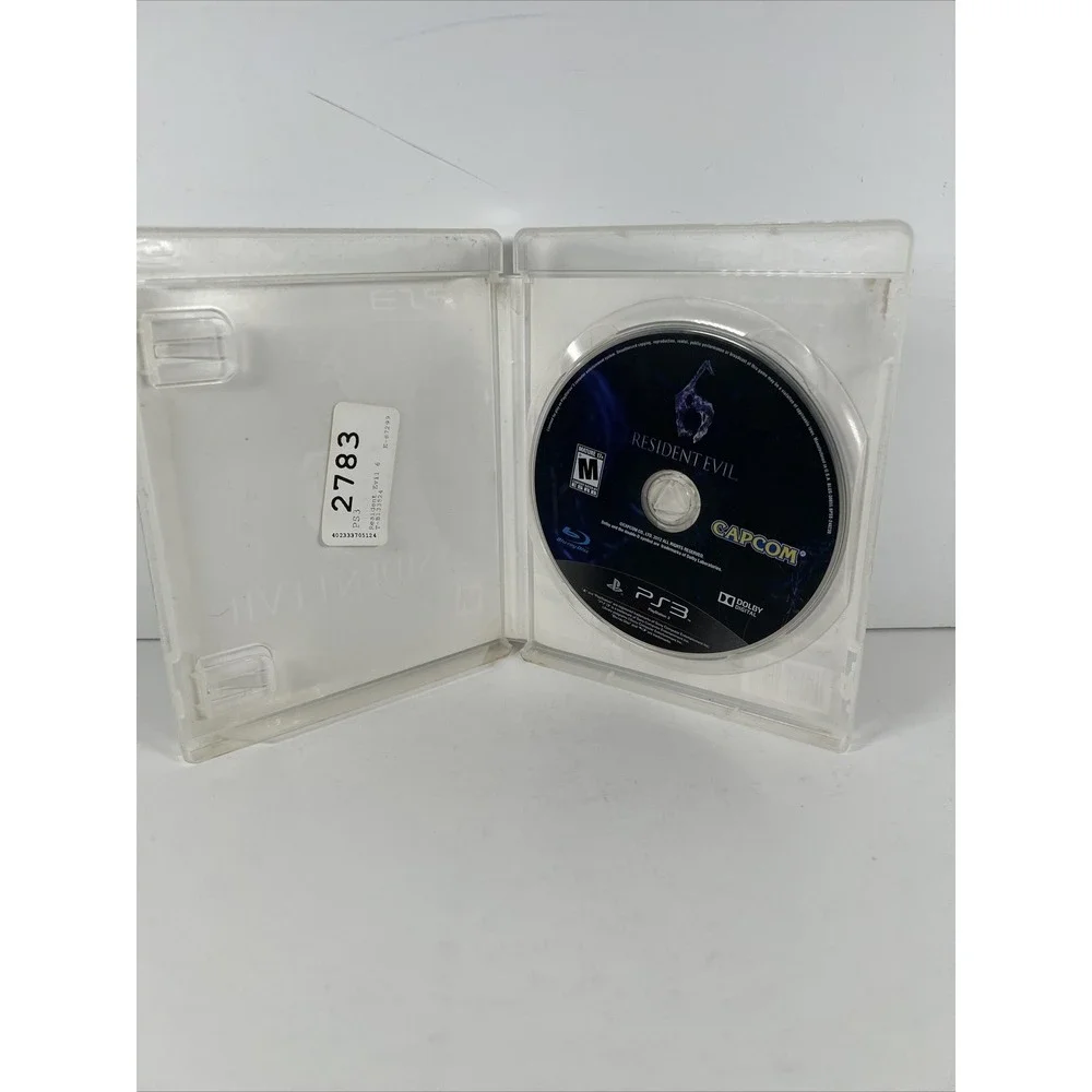 Resident Evil 6 (Sony PlayStation 3, 2012) PS3 No Manual UNTESTED